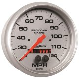 Autometer Marine Silver Ultra-Lite 5in 120mph GPS Speedometer thumbnail 6