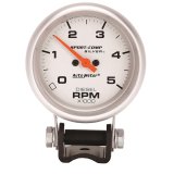 Autometer Ultra-Lite 2-5/8in Pedestal Diesel Tachometer 0-5000 RPM thumbnail 3