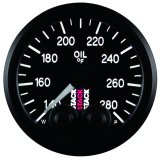 Autometer Stack Instruments 52mm 140-280 Deg F 1/8in NPTF Male Pro Control Oil Temp Gauge - Black thumbnail 1