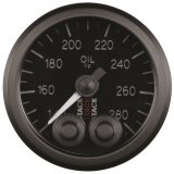 Autometer Stack Instruments 52mm 140-280 Deg F 1/8in NPTF Male Pro Control Oil Temp Gauge - Black thumbnail 2