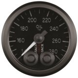 Autometer Stack Instruments 52mm 140-280 Deg F 1/8in NPTF Male Pro Control Oil Temp Gauge - Black thumbnail 3