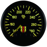 Autometer Stack Instruments 52mm 140-280 Deg F 1/8in NPTF Male Pro Control Oil Temp Gauge - Black thumbnail 4