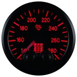 Autometer Stack Instruments 52mm 140-280 Deg F 1/8in NPTF Male Pro Control Oil Temp Gauge - Black thumbnail 6