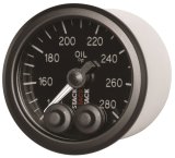 Autometer Stack Instruments 52mm 140-280 Deg F 1/8in NPTF Male Pro Control Oil Temp Gauge - Black thumbnail 9