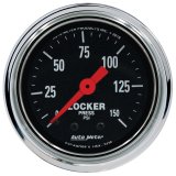 Autometer Traditional Chrome 2-1/16in 150 PSI Mechanical Air Locker Gauge thumbnail 1