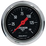 Autometer Traditional Chrome 2-1/16in 150 PSI Mechanical Air Locker Gauge thumbnail 2