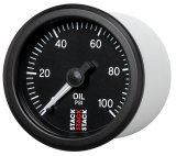 Autometer Stack 52mm 0-100 PSI 1/8in NPTF (M) Mechanical Oil Pressure Gauge - Black thumbnail 6