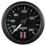 Autometer Stack 52mm 120-240 Deg F 1/2in Npt (M) Mechanical Water Temp Gauge - Black thumbnail 1