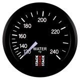 Autometer Stack 52mm 120-240 Deg F 1/2in Npt (M) Mechanical Water Temp Gauge - Black thumbnail 4