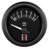 Autometer Stack 52mm 0-7 Bar M10 (M) Electric Oil Pressure Gauge - Black thumbnail 1