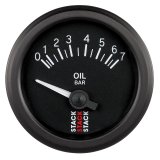 Autometer Stack 52mm 0-7 Bar M10 (M) Electric Oil Pressure Gauge - Black thumbnail 2