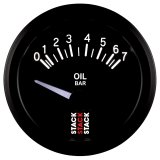 Autometer Stack 52mm 0-7 Bar M10 (M) Electric Oil Pressure Gauge - Black thumbnail 3