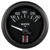 Autometer Stack 52mm 100-250 Deg F 1/8in NPTF Electric Water Temp Gauge - Black thumbnail 1