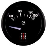 Autometer Stack 52mm 60-150 Deg C M10 Male Electric Oil Temp Gauge - Black thumbnail 3
