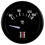 Autometer Stack 52mm 60-150 Deg C M10 Male Electric Oil Temp Gauge - Black thumbnail 4