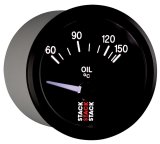 Autometer Stack 52mm 60-150 Deg C M10 Male Electric Oil Temp Gauge - Black thumbnail 5