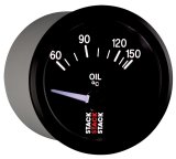 Autometer Stack 52mm 60-150 Deg C M10 Male Electric Oil Temp Gauge - Black thumbnail 6