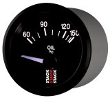 Autometer Stack 52mm 60-150 Deg C M10 Male Electric Oil Temp Gauge - Black thumbnail 9