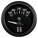 Autometer Stack 52mm 140-300 Deg F 1/8in NPTF Electric Oil Temp Gauge - Black thumbnail 2