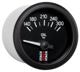 Autometer Stack 52mm 140-300 Deg F 1/8in NPTF Electric Oil Temp Gauge - Black thumbnail 5