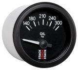 Autometer Stack 52mm 140-300 Deg F 1/8in NPTF Electric Oil Temp Gauge - Black thumbnail 6