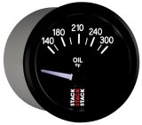 Autometer Stack 52mm 140-300 Deg F 1/8in NPTF Electric Oil Temp Gauge - Black thumbnail 8