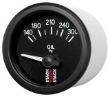 Autometer Stack 52mm 140-300 Deg F 1/8in NPTF Electric Oil Temp Gauge - Black thumbnail 9