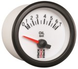 Autometer Stack 52mm 0-7 Bar M10 Male Electric Oil Pressure Gauge - White thumbnail 8