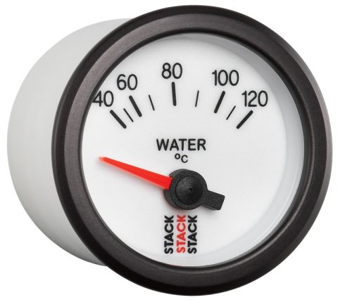 Autometer Stack 52mm 40-120 Deg C M10 Male Electric Water Temp Gauge - White thumbnail 4
