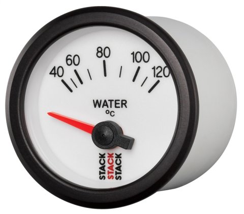 Autometer Stack 52mm 40-120 Deg C M10 Male Electric Water Temp Gauge - White thumbnail 6