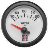 Autometer Stack 52mm 100-250 Deg F 1/8in NPTF Electric Water Temp Gauge - White thumbnail 1