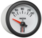 Autometer Stack 52mm 100-250 Deg F 1/8in NPTF Electric Water Temp Gauge - White thumbnail 5