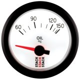 Autometer Stack 52mm 60-150 Deg C M10 Male Electric Oil Temp Gauge - White thumbnail 3