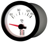 Autometer Stack 52mm 60-150 Deg C M10 Male Electric Oil Temp Gauge - White thumbnail 9