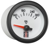 Autometer Stack 52mm 140-300 Deg F 1/8in NPTF Electric Oil Temp Gauge - White thumbnail 8