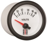 Autometer Stack 52mm 8-18V Electric Battery Voltage Gauge - White thumbnail 9