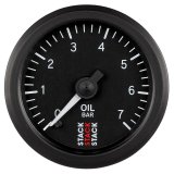 Autometer Stack 52mm 0-7 Bar M10 Male Pro Stepper Motor Oil Pressure Gauge - Black thumbnail 1