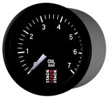 Autometer Stack 52mm 0-7 Bar M10 Male Pro Stepper Motor Oil Pressure Gauge - Black thumbnail 5