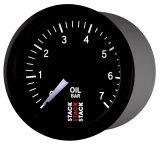 Autometer Stack 52mm 0-7 Bar M10 Male Pro Stepper Motor Oil Pressure Gauge - Black thumbnail 6