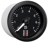 Autometer Stack 52mm 0-7 Bar M10 Male Pro Stepper Motor Oil Pressure Gauge - Black thumbnail 7
