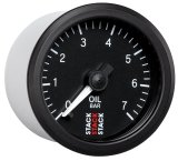 Autometer Stack 52mm 0-7 Bar M10 Male Pro Stepper Motor Oil Pressure Gauge - Black thumbnail 8