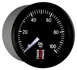 Autometer Stack 52mm 0-100 PSI 1/8in NPTF Male Pro Stepper Motor Oil Pressure Gauge - Black thumbnail 6