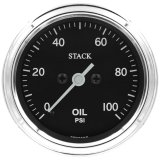 Autometer Stack 52mm 0-100 PSI 1/8in NPTF Male Pro Stepper Motor Oil Pressure Gauge - Classic thumbnail 1