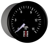 Autometer Stack 52mm 0-15 PSI 1/8in NPTF Male Pro Stepper Motor Fuel Pressure Gauge - Black thumbnail 6