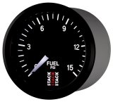 Autometer Stack 52mm 0-15 PSI 1/8in NPTF Male Pro Stepper Motor Fuel Pressure Gauge - Black thumbnail 8