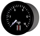 Autometer Stack 52mm 0-15 PSI 1/8in NPTF Male Pro Stepper Motor Fuel Pressure Gauge - Black thumbnail 9