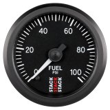 Autometer Stack 52mm 0-100 PSI 1/8in NPTF Male Pro Stepper Motor Fuel Pressure Gauge - Black thumbnail 1