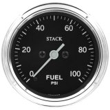 Autometer Stack 52mm 0-100 PSI 1/8in NPTF Male Pro Stepper Motor Fuel Pressure Gauge - Classic thumbnail 1