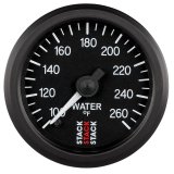 Autometer Stack 52mm 100-260 Deg F 1/8in NPTF Male Pro Stepper Motor Water Temp Gauge - Black thumbnail 1