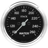 Autometer Stack 52mm 100-260 Deg F 1/8in NPTF Male Pro Stepper Motor Water Temp Gauge - Classic thumbnail 1